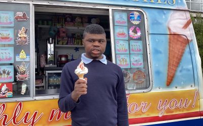The ice-cream van arrives in St. Mary’s to mark the beginning of summer.